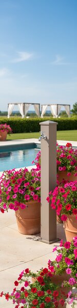 Fontana da Giardino con Rubinetto Belfer 42/RE Tortora