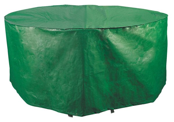Telo Impermeabile 230x110x70cm in Poliestere per Tavoli Ovali da Giardino Bauer Verde