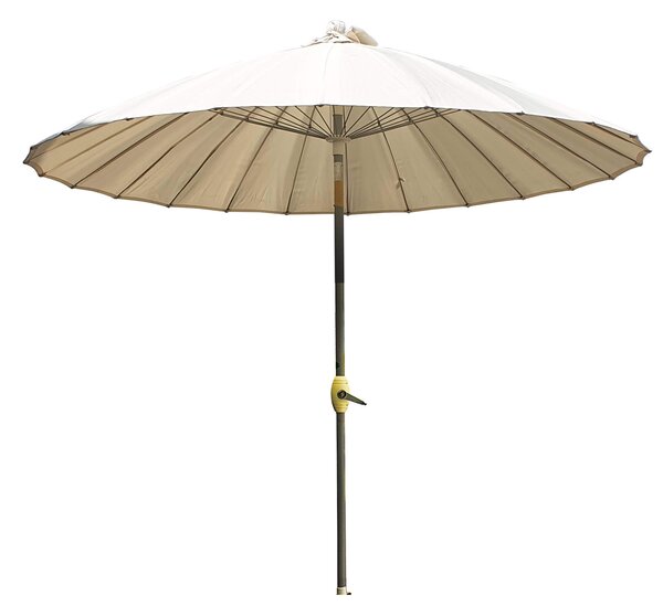 Ombrellone da Giardino Ø2,6 m Palo Ø38 mm in Alluminio Kraus Due Bianco