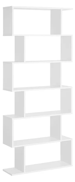 Libreria di Design Moderno Scaffale Bianco 80x23x192 cm