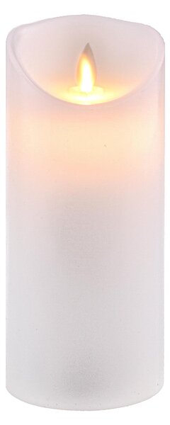 Set 2 Candele Cera Artificiale con Batteria a Fiamma Mobile Altezza 18 cm