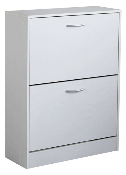 Scarpiera Sally 60x24x80 h cm in Legno Bianca