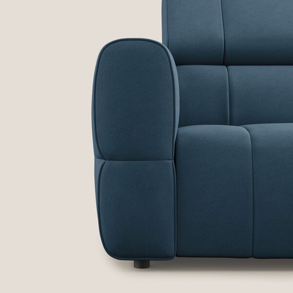 Giotto Divano con terminale e opzione relax elettrico in microfibra ef