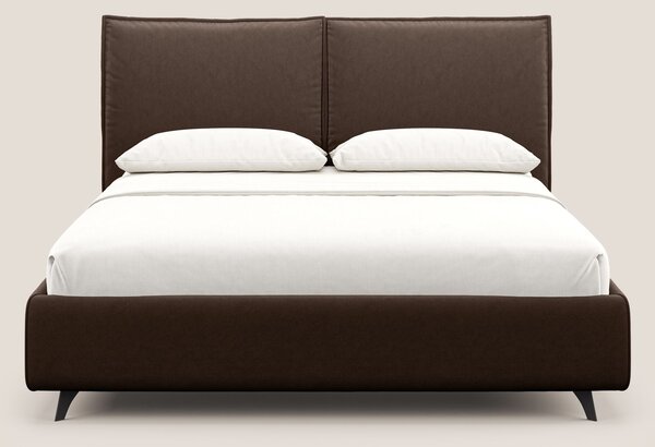 Nives letto imbottito contenitore sfoderabile in microfibra velluto im