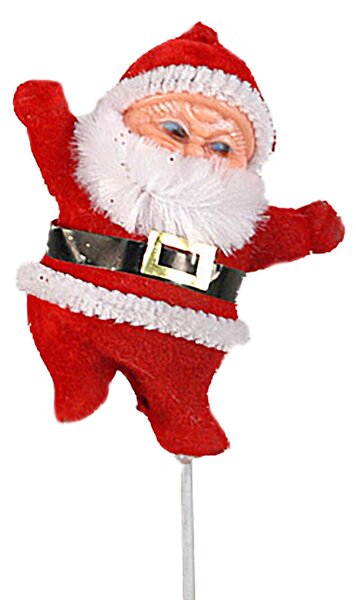 Set 24 Pick Babbo Natale H21 cm Rosso