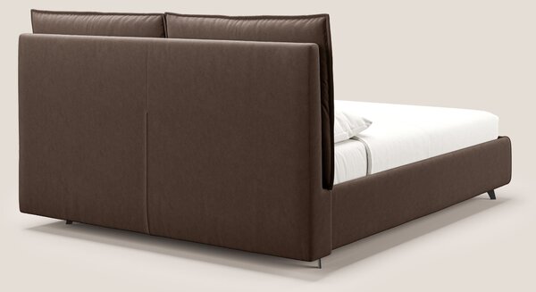 Nives letto imbottito contenitore sfoderabile in microfibra velluto im