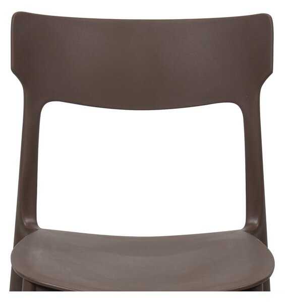 Sedia da esterno marrone in plastica Biá – Bonami Essentials