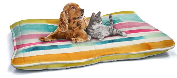 Cuscino Imbottito per Cani e Gatti 60x100 cm in Microfibra Fez