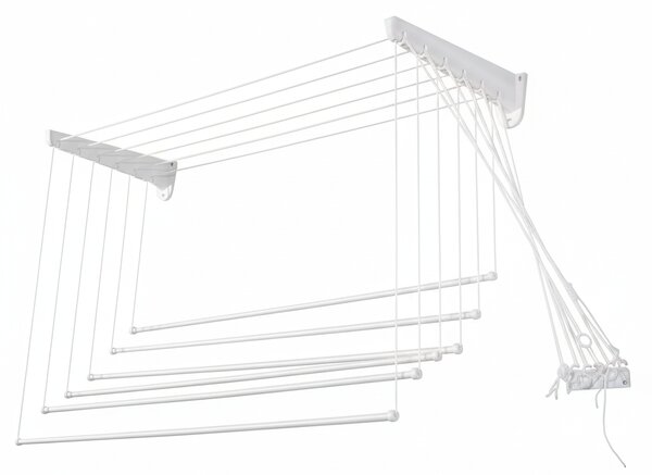 Stendibiancheria Saliscendi Salvaspazio in Resina 100x70 cm – Perfetto per Interni ed Esterni