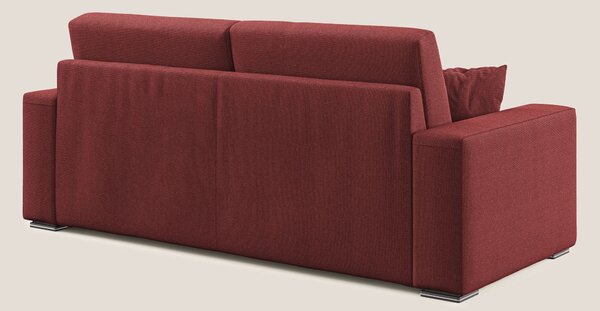 Marte divano in tessuto smacchiabile impermeabile T08 rosso