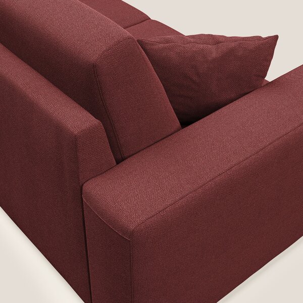 Marte divano in tessuto smacchiabile impermeabile T08 rosso