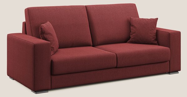 Marte divano in tessuto smacchiabile impermeabile T08 rosso