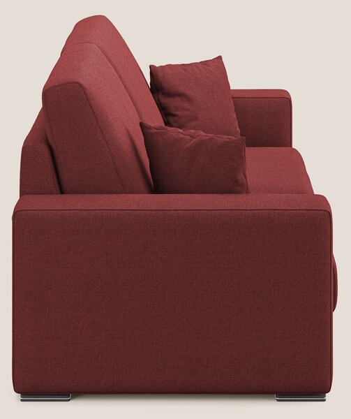 Marte divano in tessuto smacchiabile impermeabile T08 rosso