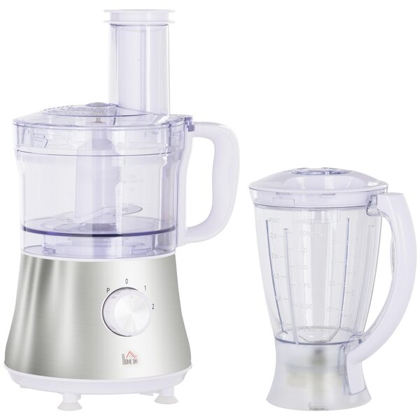 Frullatore 2 Velocità 20,5x19x16 cm 500W con Caraffa Bianco