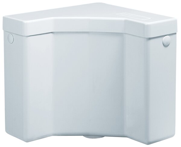 Cassetta WC Angolare a Zaino 1 Pulsante 31x22x31 cm Forlani Angolo Bianca