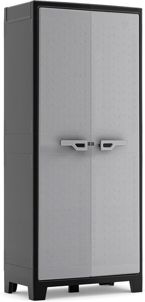 Armadio 8 Ripiani 80x44x182 cm Keter Titan Multispace XL Nero