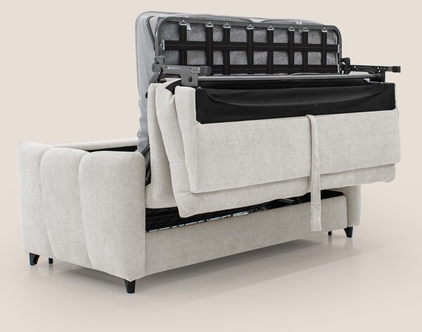 Peonia divano letto scandinavo con materasso H18 cm e morbido e alto s