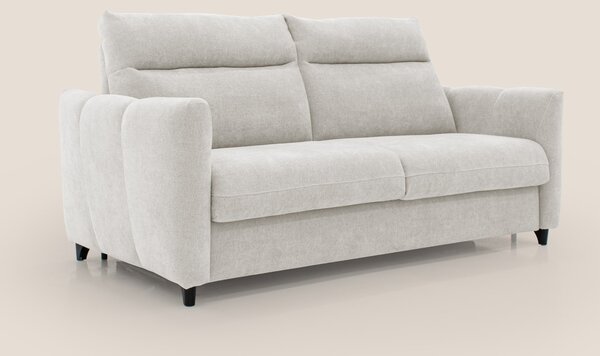 Peonia divano letto scandinavo con materasso H18 cm e morbido e alto s
