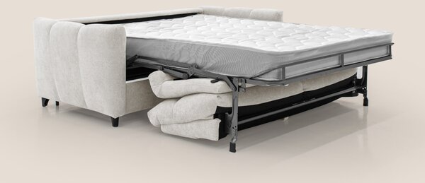 Peonia divano letto scandinavo con materasso H18 cm e morbido e alto s
