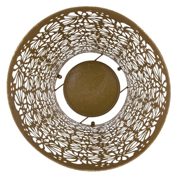Porta Ombrelli Fiori Glam Ø24x42 cm in Ferro Oro