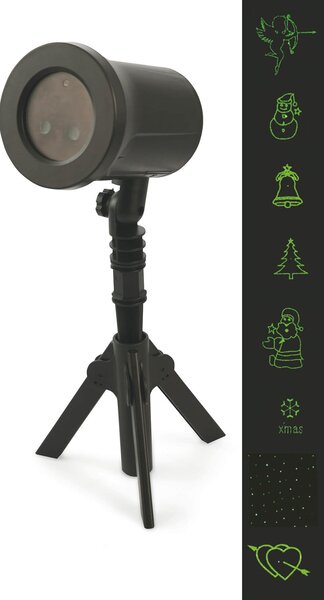Proiettore LED Natalizio 7 Decori da Interno Esterno Kooper Laser Plus