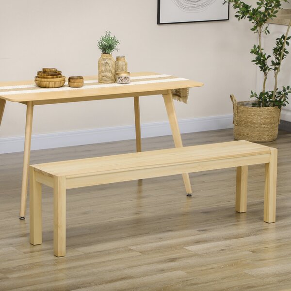 Panca 150x33x45 cm in Legno di Pino Naturale