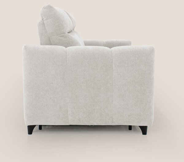 Peonia divano letto scandinavo con materasso H18 cm e morbido e alto s