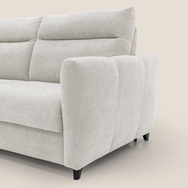 Peonia divano letto scandinavo con materasso H18 cm e morbido e alto s