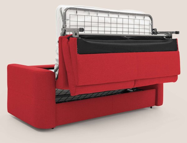 Cupido Divano letto materasso H18 cm e schienale alto in tessuto imper