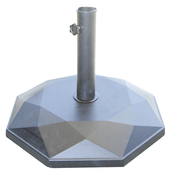 Base per Ombrellone da Giardino Ø48 in Cemento 25Kg Vorghini UnShake Nera