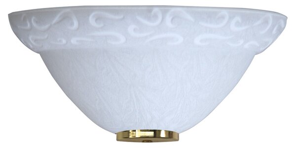 Applique 1xE27 Ganci Oro Vetro Screpolato Bianco E-Energy Asia