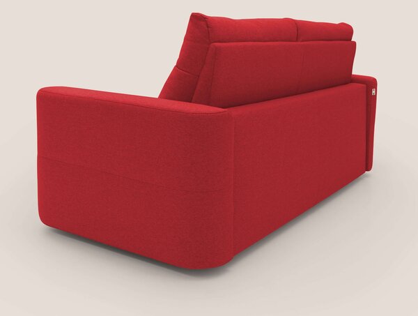 Cupido Divano letto materasso H18 cm e schienale alto in tessuto imper