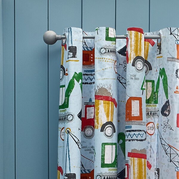 Tenda per bambini blu 2 pz 168x183 cm Digger Dreams – Catherine Lansfield