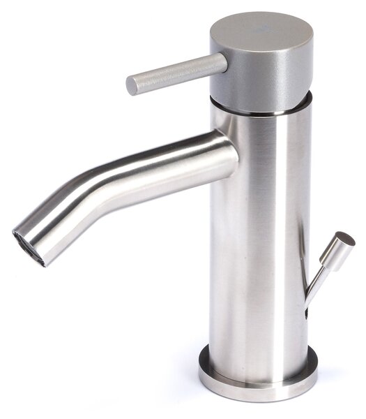 Rubinetto Miscelatore Monocomando Bidet in Acciaio Inox Maniglia Roccia