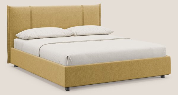 Alicia letto imbottito con vano contenitore in tessuto impermeabile T1