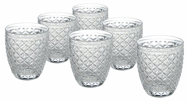 Set 6 Bicchieri Acqua in Vetro 350 ml VdE Tivoli 1996 Castle
