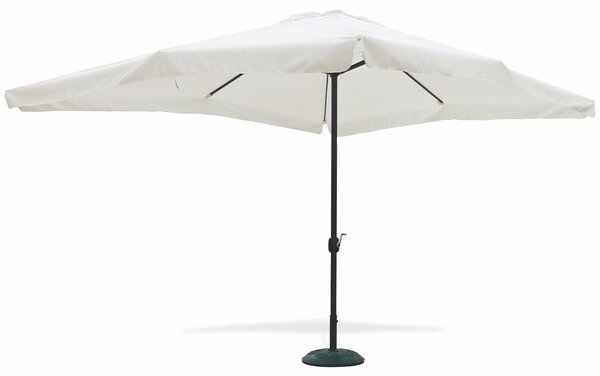 Ombrellone Rettangolare da Giardino 3x4 m Palo Ø48 mm in Alluminio Soriani Ecrù