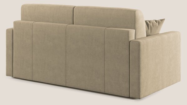 Chris Divano letto in microfibra smacchiabile T11 beige