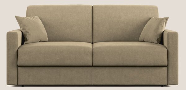 Chris Divano letto in microfibra smacchiabile T11 beige