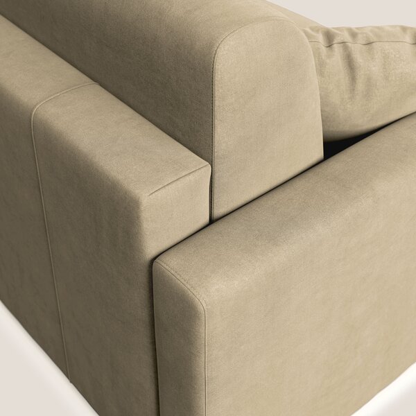 Chris Divano letto in microfibra smacchiabile T11 beige
