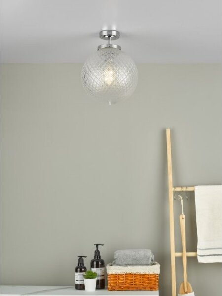 Där Lighting WAY0150 - Plafoniera da bagno WAYNE 1xE27/40W/230V cromo