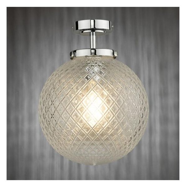 Där Lighting WAY0150 - Plafoniera da bagno WAYNE 1xE27/40W/230V cromo