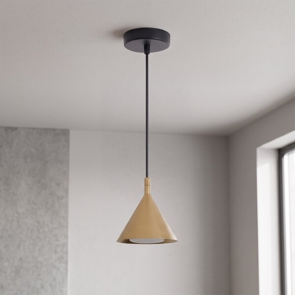 Brilagi - Lampadario a cavo CONE SINGLE 1xGX53/15W/230V oro