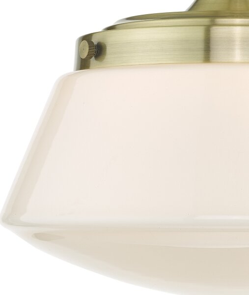 Där Lighting CAD0175 -Plafoniera da bagno CADEN 1xE27/60W/230V IP44 ottone