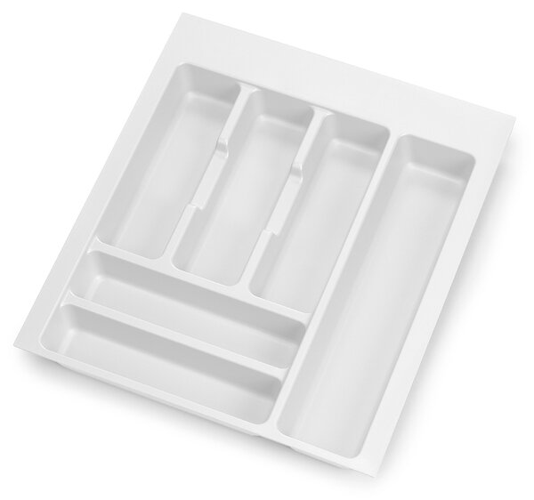 Portaposate Optima Vertex/Concept 500mm (Spalle 16mm) M 450 Plastica Bianca Tecnoplastica Emuca