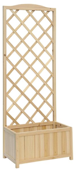 Fioriera da Giardino 60x31xh150 cm in Legno Naturale Rama