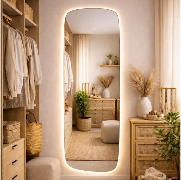 Baltica Design- Specchio con illuminazione integrata STONE CALM LED/15W/230V 4500K 155x50 cm IP65
