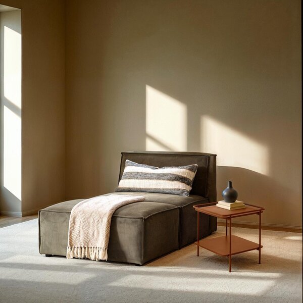 Tavolino in metallo 45x45 cm Yuba – Unique Furniture