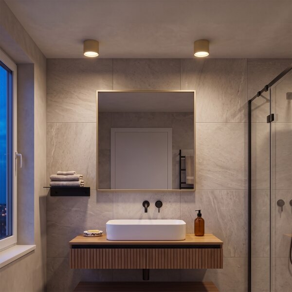 Brilagi - Faretto da bagno SMOOTH 1xGX53/15W/230V dorato IP54