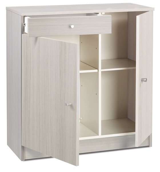Mobile 2 Ante 1 Cassetto 77x80x34 cm Eucalipto
